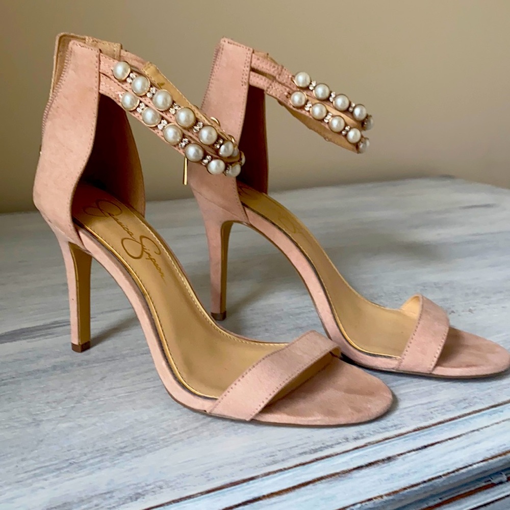 Blush colored Jessica Simpson heels